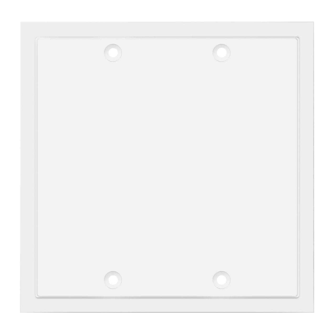 Henne Bery Modern Edge Decorative Wall Plate Switch Plate Outlet Cover Durable Solid Zinc Alloy Double Blank White