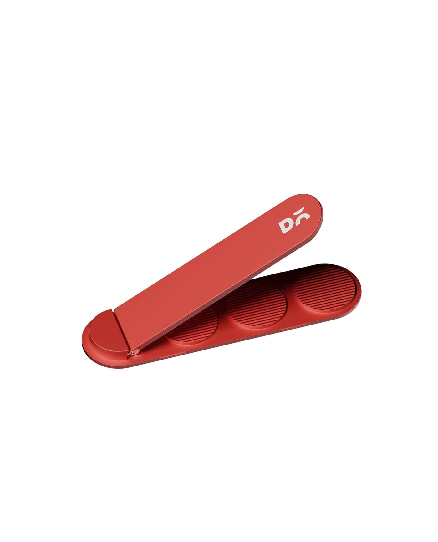 DailyObjects Stack Phone Kickstand/Phone Stand/Mobile Holder, Vertical and Horizontal Stand, Adjustable Angle, Compatible with iPhone - Coral Red