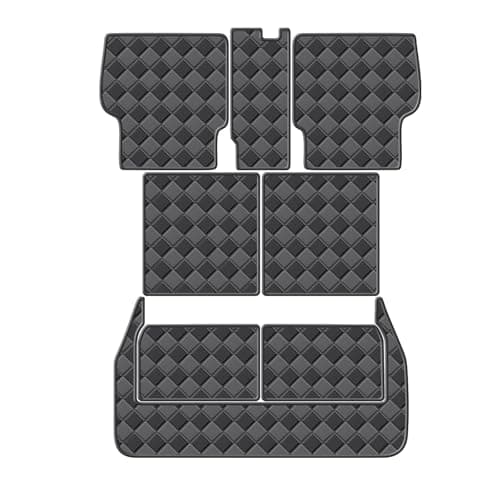 WDYOYS Cargo Mat for 2022-2024 Lexus LX600 7 Seats Trunk Mat & 2ND+3RD Row Rear Backrest Mat, All Weather Rear Cargo Liner Back Seat Cover Protector