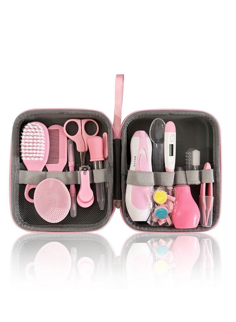 Pack Of 20 Closer To Nature Healthcare And Grooming Kit Suitable For Little Baby ,Children'S Electric Nail Grinder Baby Comb Brush Nose Aspirator Scissors Silicone Brush Medicine Feeder Care Set