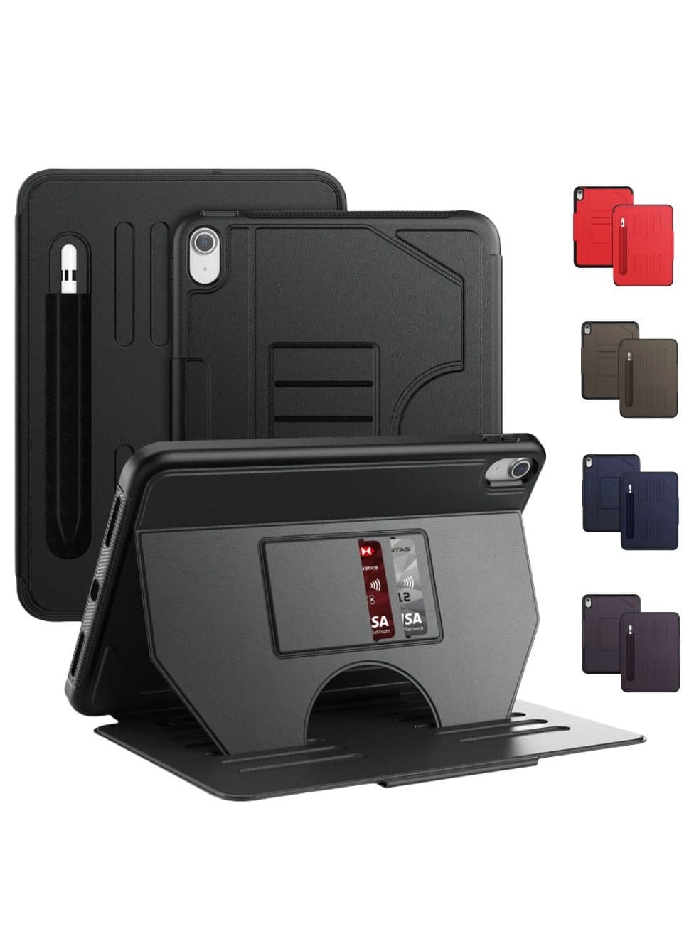 Compatible With Ipad 10th Generation 10.9 Inch 2022 Shockproof Protective Case Magnetic Flip Cover Sleep Wake Stand Tablet Case Protective Case With Pen Holder