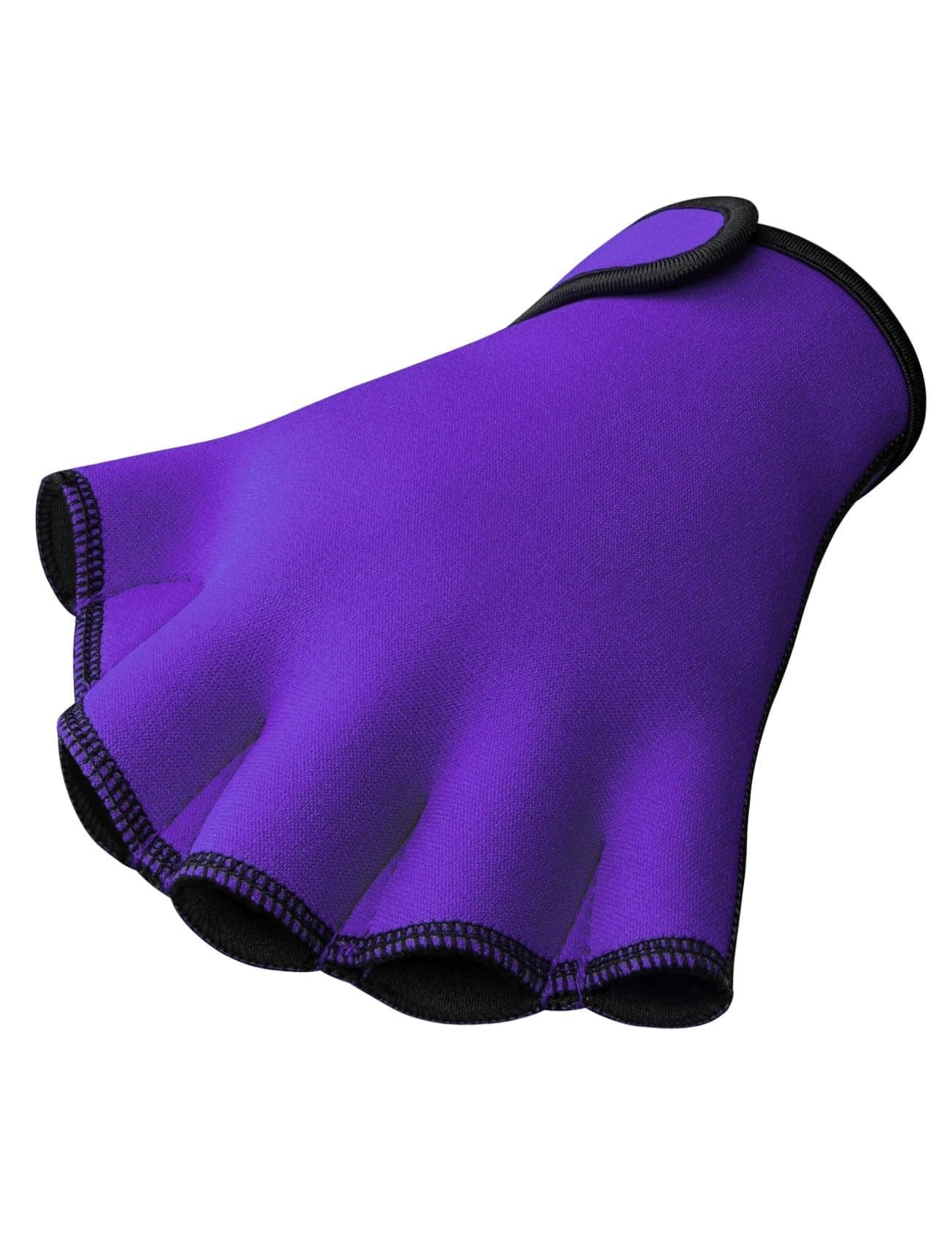 FitsT4 Sports Aqua Gloves Webbed Paddle Swim Gloves Fitness Water Aerobics and Swimming Resistance Training Gloves for Men Women Children Purple S