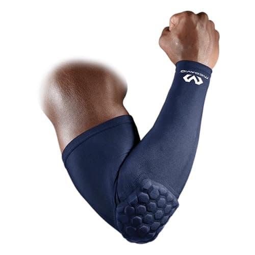 McDavid Hex Shooter Arm Sleeve, Pull-On Padded Protection, Moisture Wicking