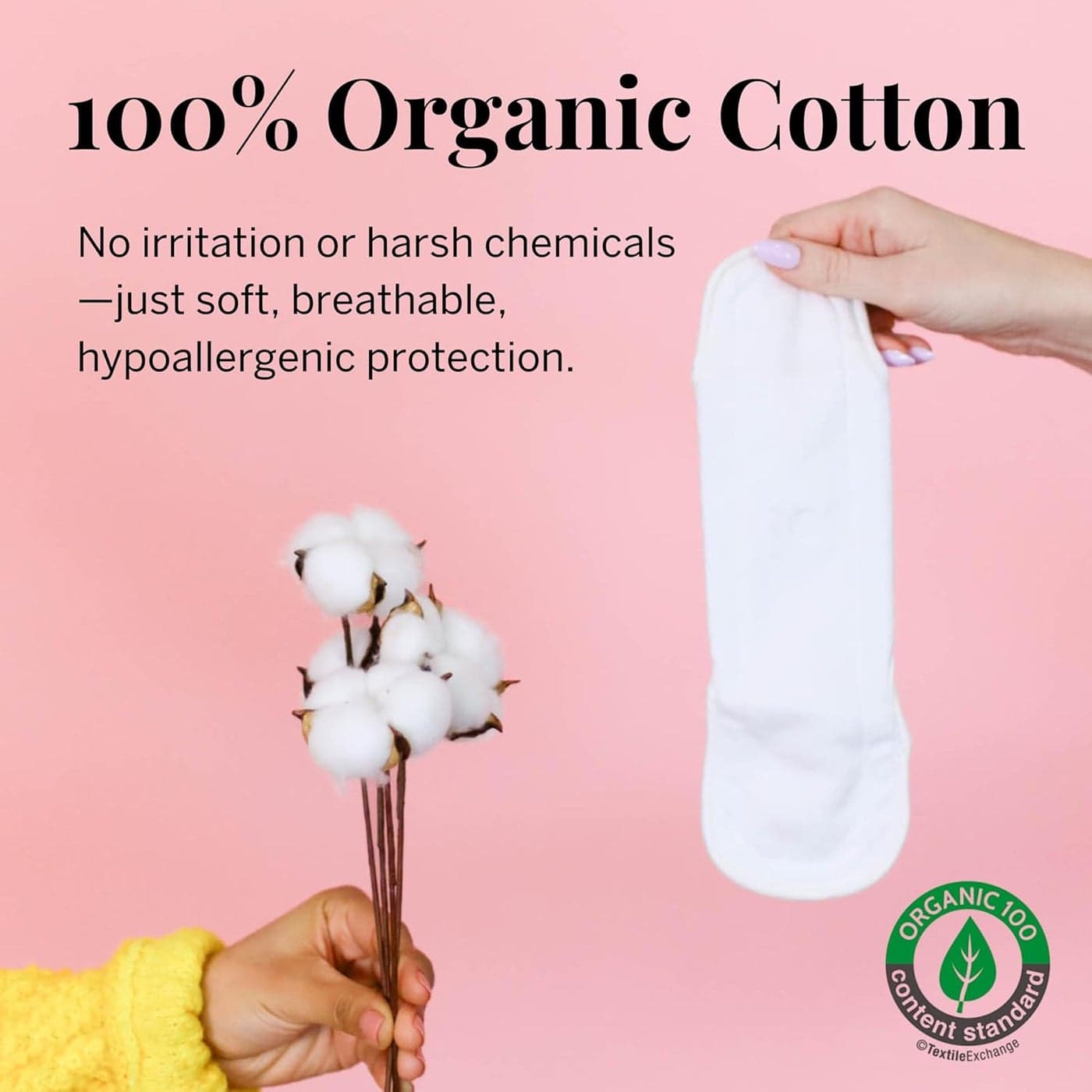 Pixie Cotton Cloth Pads 100 Organic Reusable Feminine Care Ranked 1 for Softest Menstrual Sanitary Napkins Machine Washable Includes Free Wet Bag Menstrual Liner Mini