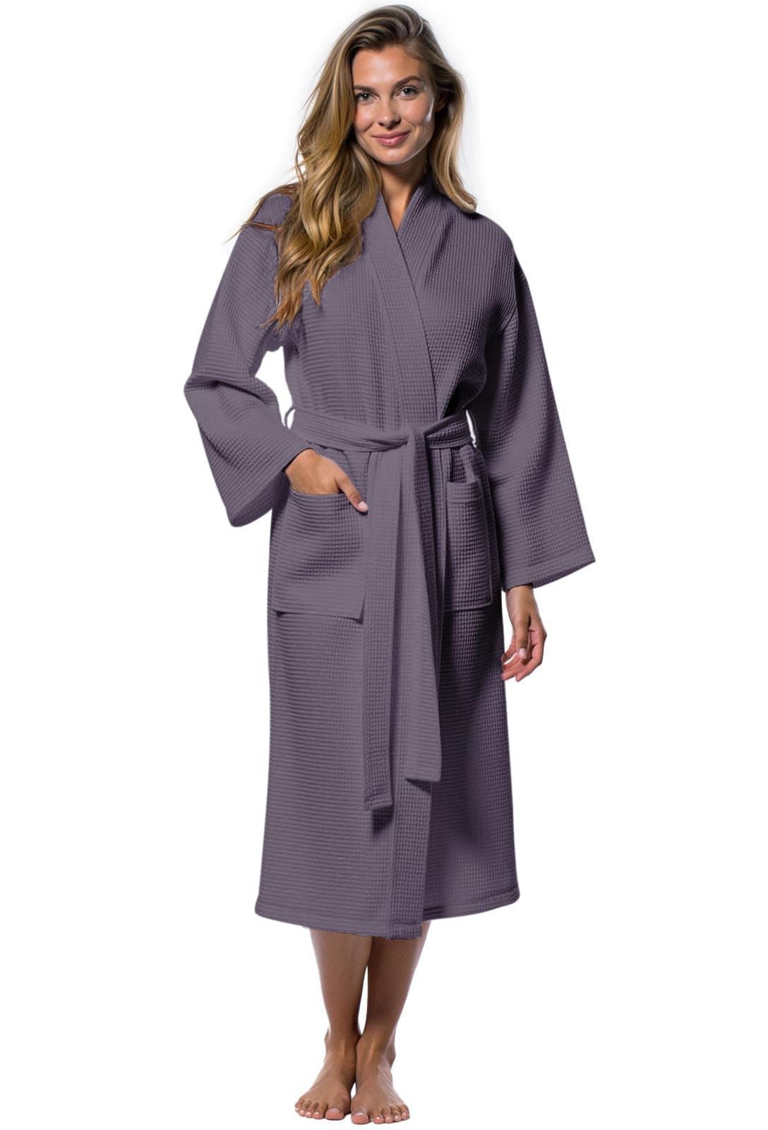 Turquaz Robes For Women Lightweight Unisex Waffle Kimono Bathrobe Mothers day Gifts