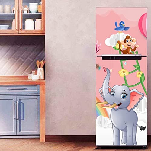 WallDaddy Fridge Stickers & Wall Stickers, Door Skin,Fridge Cover, Large Size (60x160) Cm Best for All Size Fridge, Walls, Doors and Furnitures.(Vinyl), Self-Adhesive