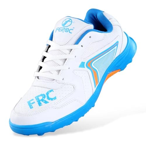 FEROC Fusion Cricket Shoe – PVC Sole for Men Boys Unisex Kids (Royal Blue, UK Footwear Size System, Adult, Men, Numeric, Medium, 6)
