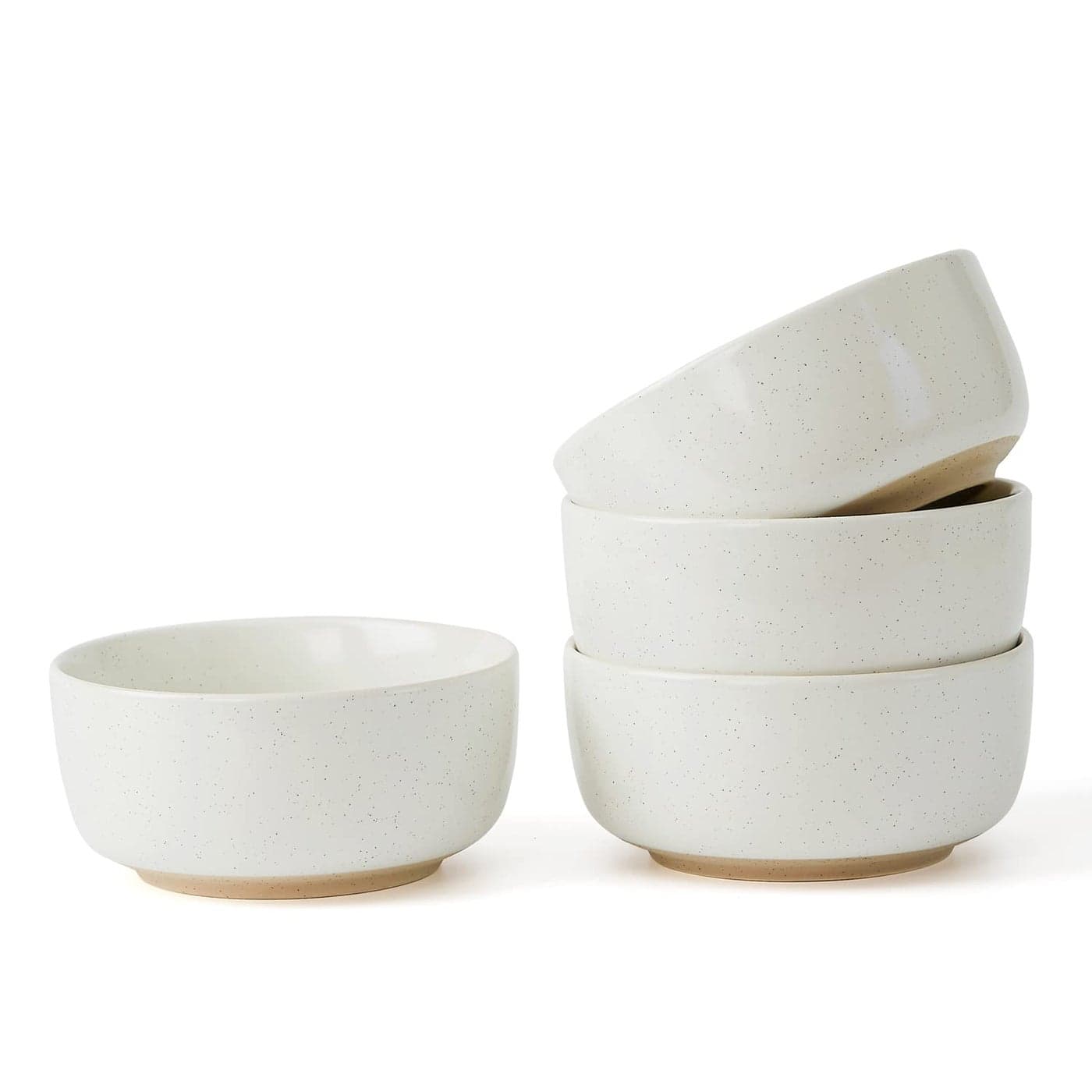 famiware Milkyway Cereal Bowl Soup Bowls for 4 25 Ounce Bowls Set for Kitchen Bowl Set for Cereal Soup Rice Pasta Salad Oatmeal White