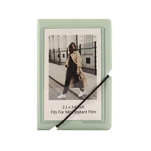 Mini Instant Film Photo Album Holds 28 Photos Fits For Fujufilm instax Mini 11 9 8 8+ 70 7S 90 25,Polaroid Snap PIC-300,Kodak Mini 3 inch Film,Lomography (Mint Green, 1 Pack)