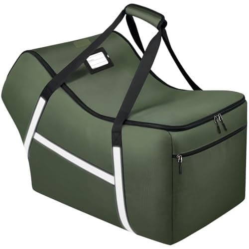 Infant Car Seat Travel Bag for Airplane Compatible with All Nuna Pipa Car Seat and Base,Chicco KeyFit 30 and Base, Padded Car Seat Bags for Air Travel,Car Seat Gate Check Bag with Side Pocket, Green