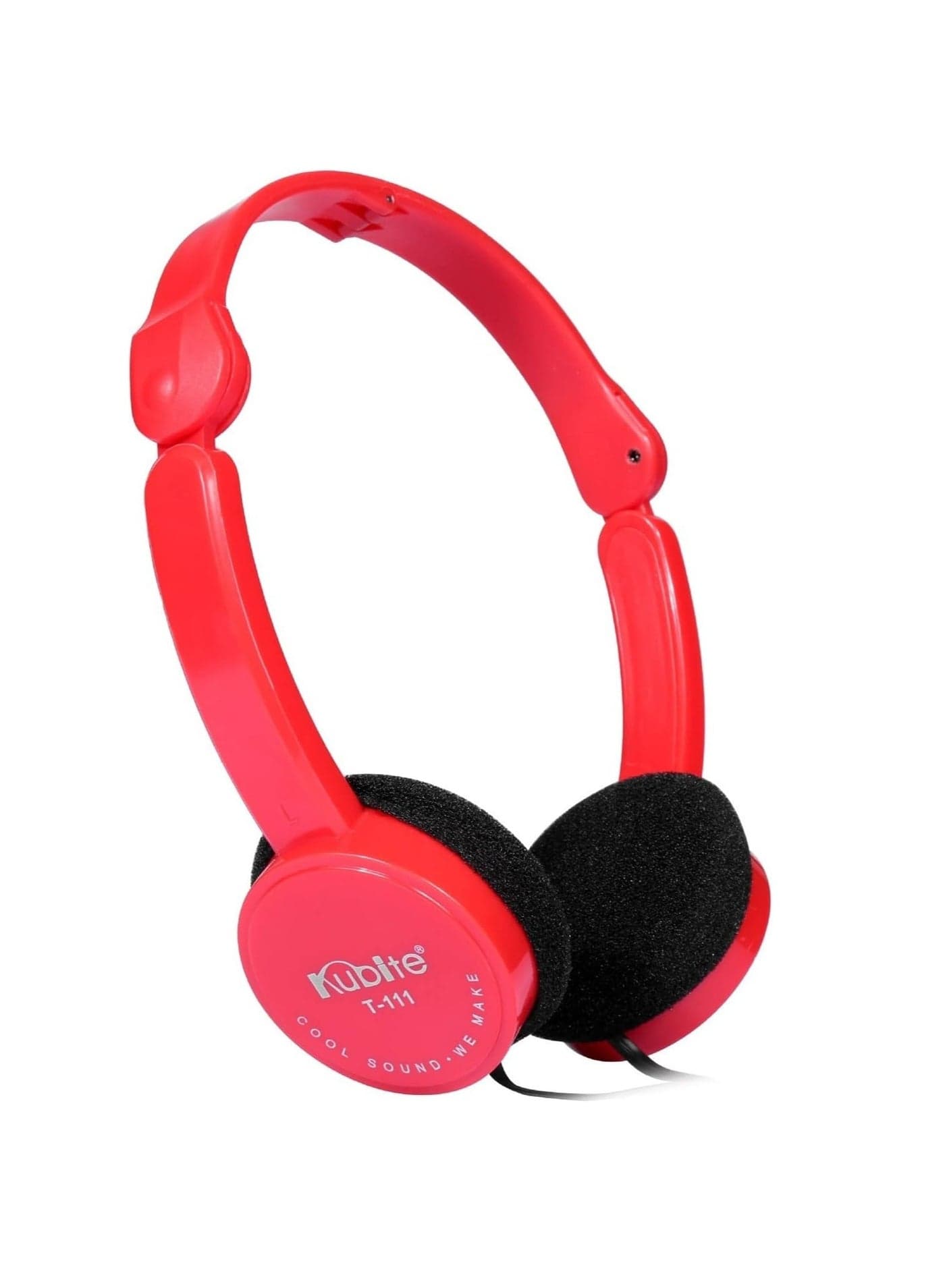 Kids Headphones - Wired Foldable In-Ear Headphones, Soft Ear Cushions, Volume Limiting, 3.5mm Audio Interface, Portable Wired Headphones for School/Tablet/PC, Kids Headphones (Red)