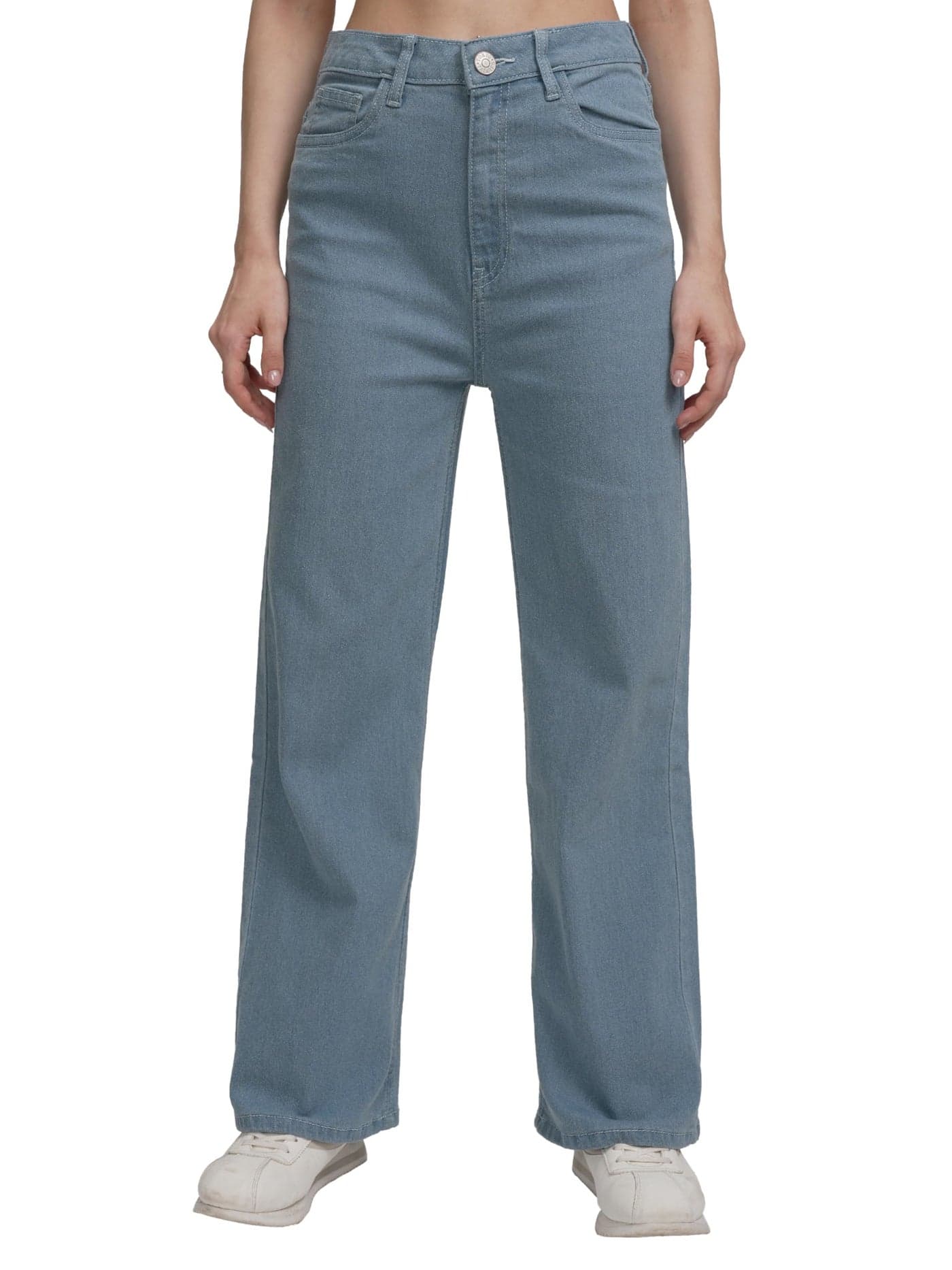 Tokyo Talkies Women’s High-Rise Flared Stretchable Jeans | Sleek, Comfortable & Versatile | Perfect for Casual & Chic Outfits | Jeans for Women