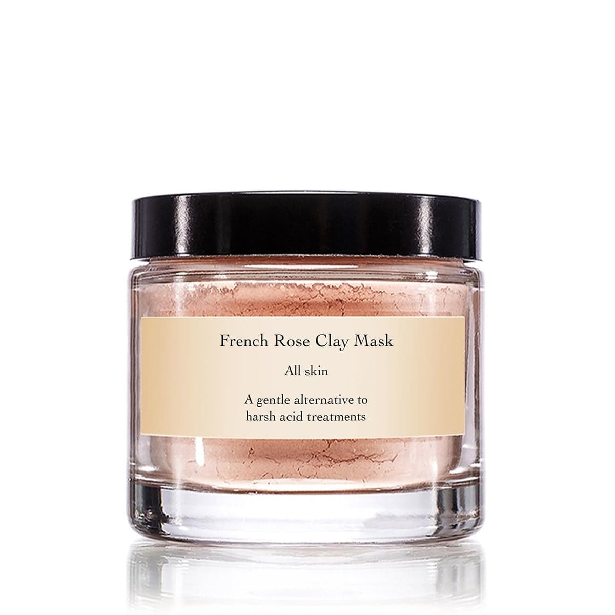 evanhealy French Rose Clay Mask Gentle Facial Exfoliator for Sensitive Skin Face Mask Exfoliating Pore Minimizer Balancing Pink Clay Mask Cleansing Rhassoul Clay
