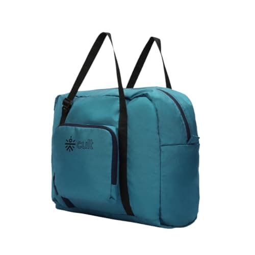 cult Foldable Travel Duffle Bag 30L – Water-Resistant, Lightweight Gym & Travel Bag with Shoulder Strap & Utility Pocket – Compact, Durable Polyester Duffel for Men & Women Teal