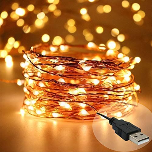 RSP Quality bit Copper Fairy String Lights with USB Cable for Home Decoration (5 Meters)(LED )