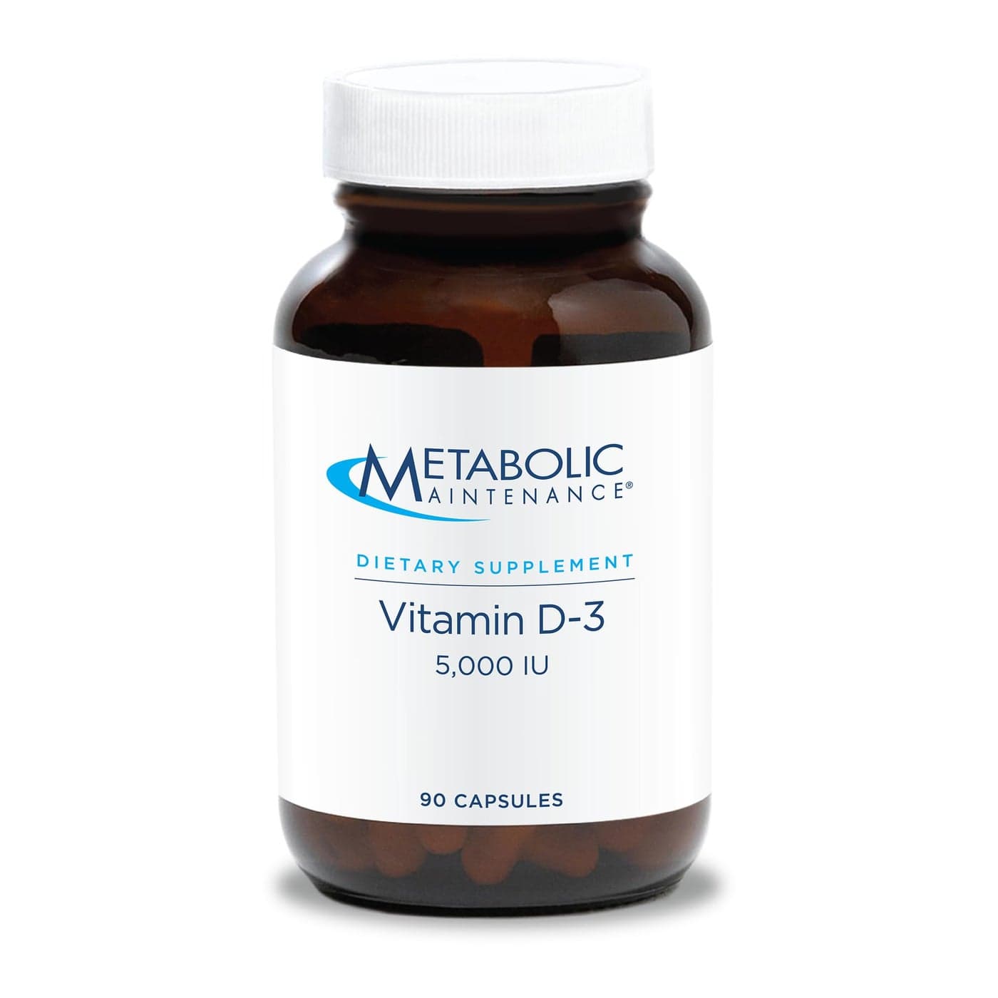 Metabolic Maintenance Vitamin D3 5000 IU Superior Absorption Pure Vitamin D3 Vitamin C Extra Strength Bone Immune Mood Cardiovascular Support Supplement No Fillers 90 Softgel Capsules
