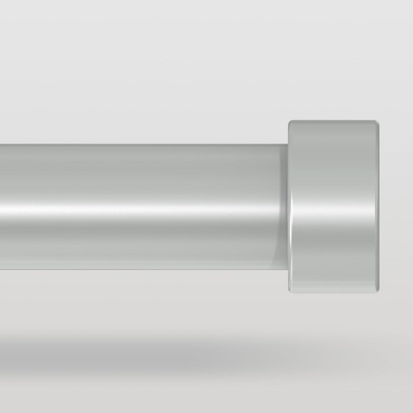 VOIIY Silver Curtain Rods for Windows 18 to 45 Inch15375 Feet1 Diameter Drapery Rods with Modern Style End Cap FinialsSize1845 Inch Antique Silver