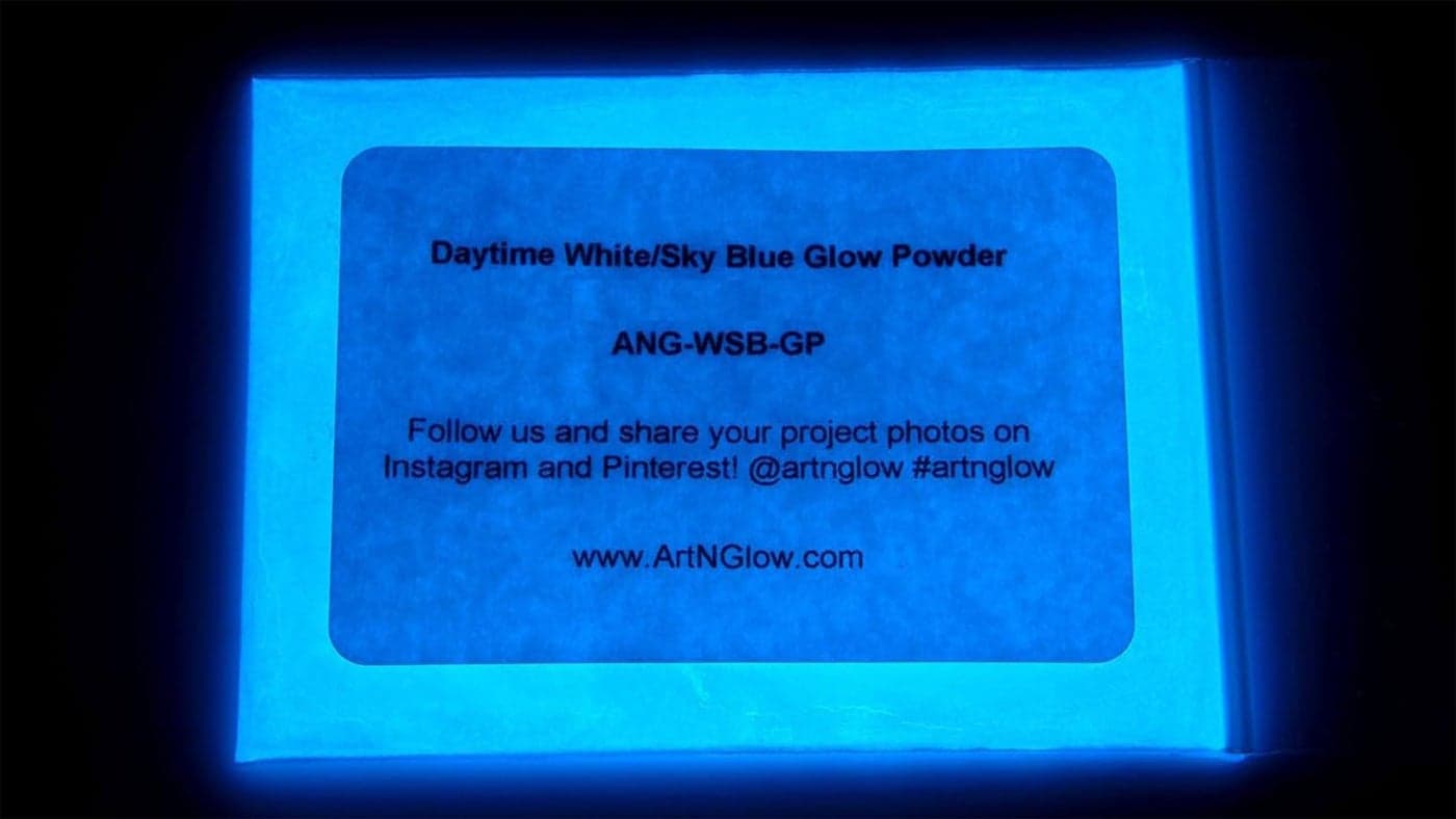 Glow in The Dark Pigment Powder Neutral and Fluorescent Color for Art Painting Fine Art Nail Art Paint and DIY Crafts Long Lasting 10 Color Options Neutral Sky Blue 60 Grams 212 oz