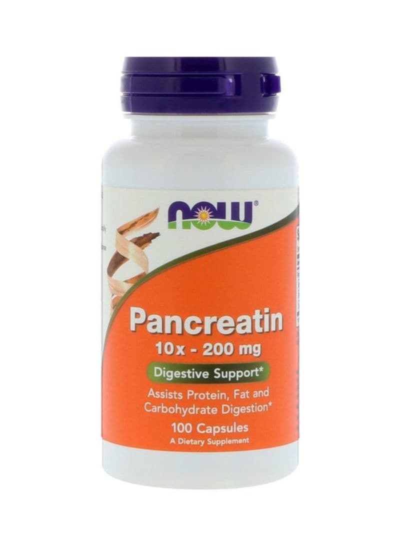 Pancreatin Digestive Support Dietary Supplement 2000 mg - 100 Capsules