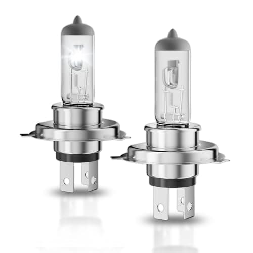 OKOENIEO 9003/H4 Halogen Headlight Bulb, 12V 55W Head Lamps, 4000 Lumens, 3800K,H4 Head Light Bulbs for Car, High and Low Beam,Automotive Light Bulbs,Pack of 2
