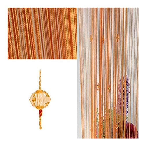 FUT String Tassel Crystal Beads Curtain, Partition Door Curtain Beaded String Curtain Door Screen Panel Home Decor Divider for Bridal Chamber Room Beauty Salon Bedroom New Home Hotel Decoration 1x2m