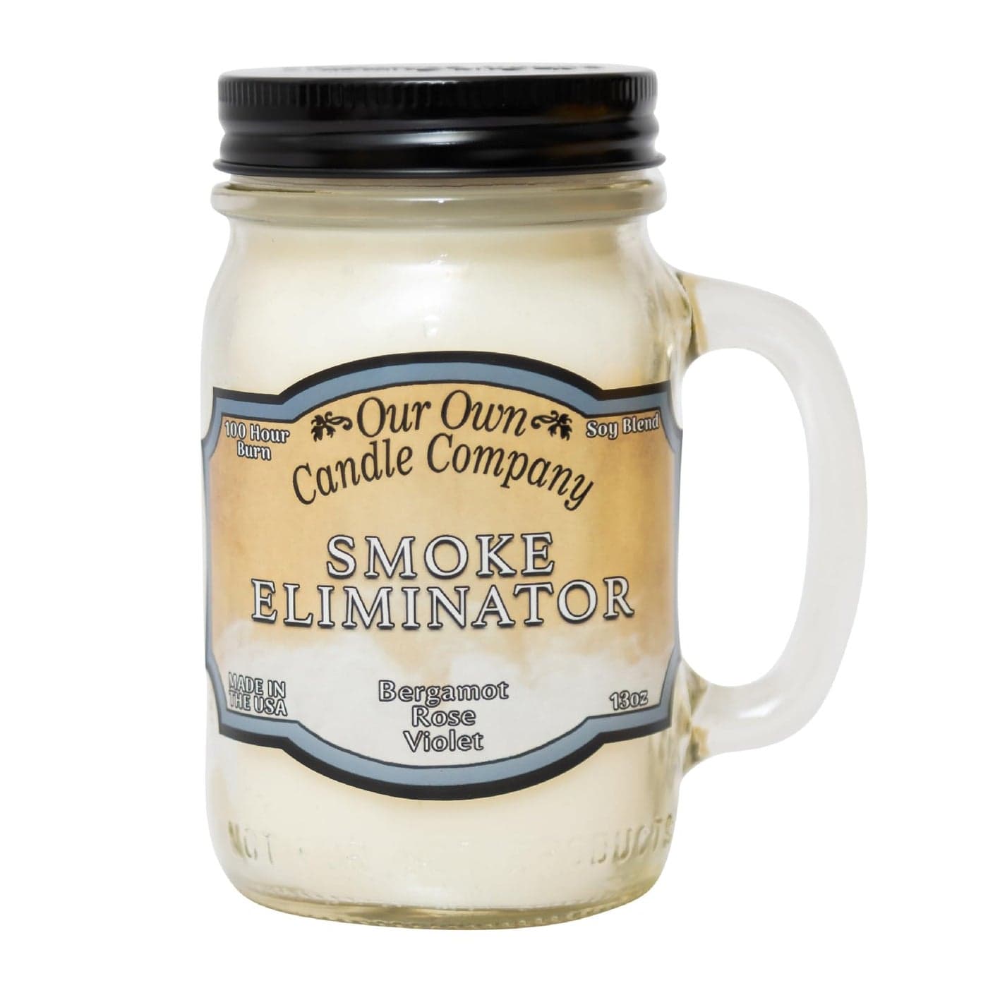 Our Own Candle Company Smoke Eliminator Scented Mason Jar Candle 100 Hour Burn Time 13 Ounces