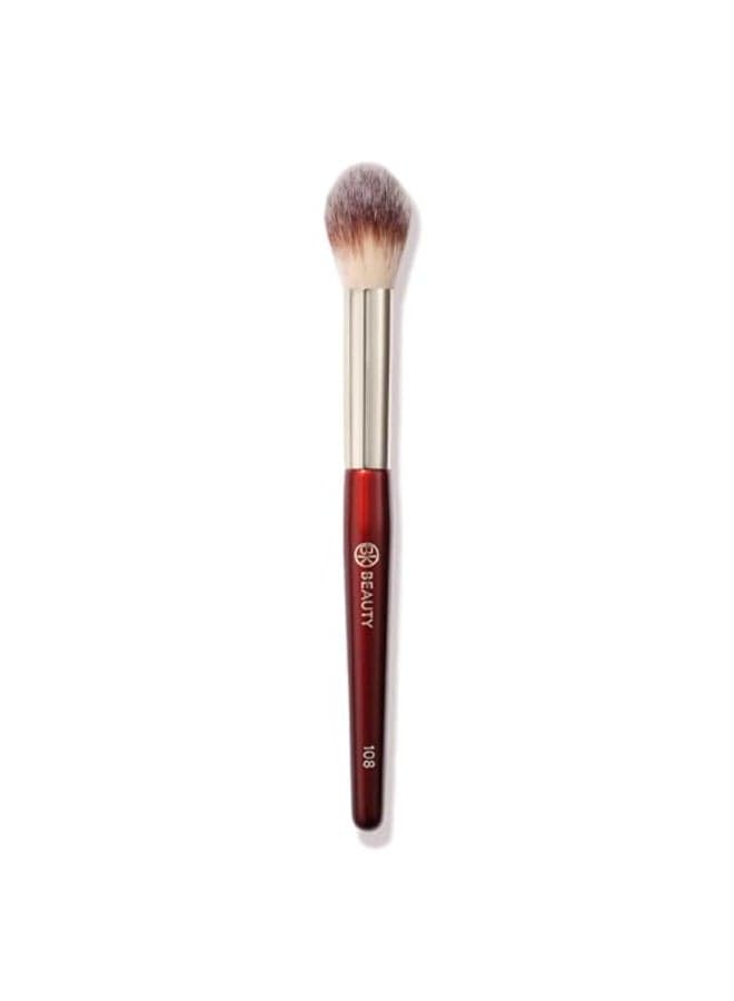 BK BEAUTY 108 PRECISION POWDER MAKEUP BRUSH ProDesigned Tapered Brush for Precise UnderEye Setting CreaseFree Finish and Subtle Highlighting
