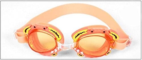 JERN® Kids Cartoon Anti Fog Swimming Goggles with Zipper Bag (Orange)