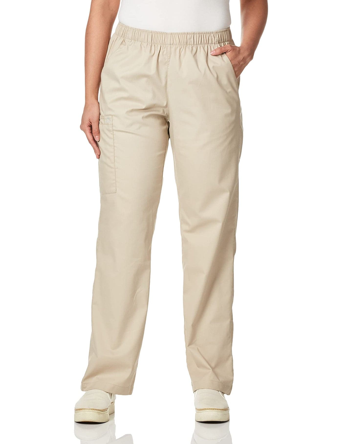 WonderWink Womens PullOn Cargo Pant Khaki Medium
