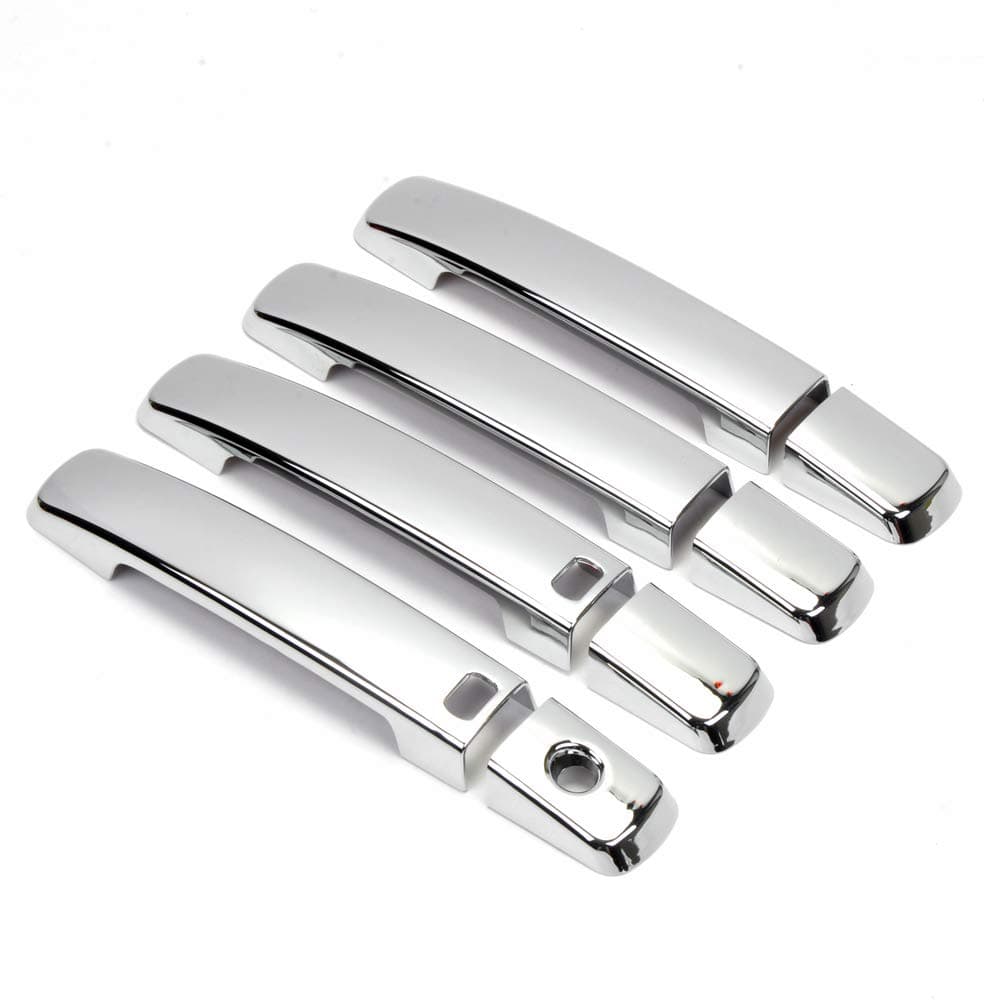 Dreamseek 8Pcs Door Handle Cover for Nissan Altima Sentra 20072012 Qashqai 20072013 Maxima Frontier Quest 20042009 Exterior ABS Molding Trim Chrome Plated Decoration Protector wSmart Keyhole