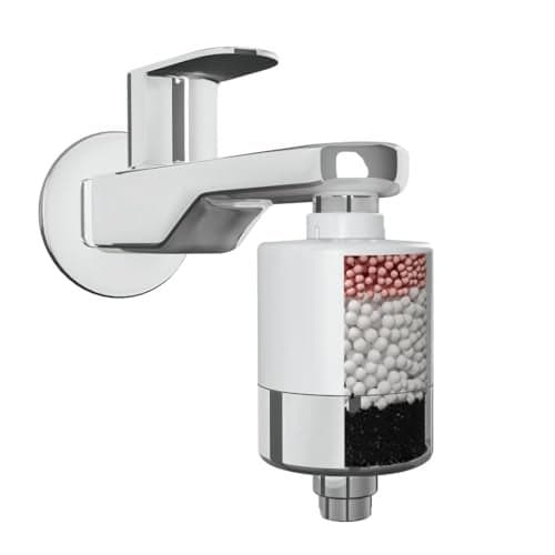 WaterScience CLEO Shower and Tap Filter for Hard Water | Hard Water Filter with Metal Adaptors