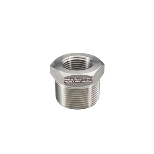 Beduan Stainless Steel Reducer Hex Bushing, 3/4" Male NPT to 3/8" Female NPT Reducing Cast Pipe Adapter Fitting for Air Water Fuel Gas