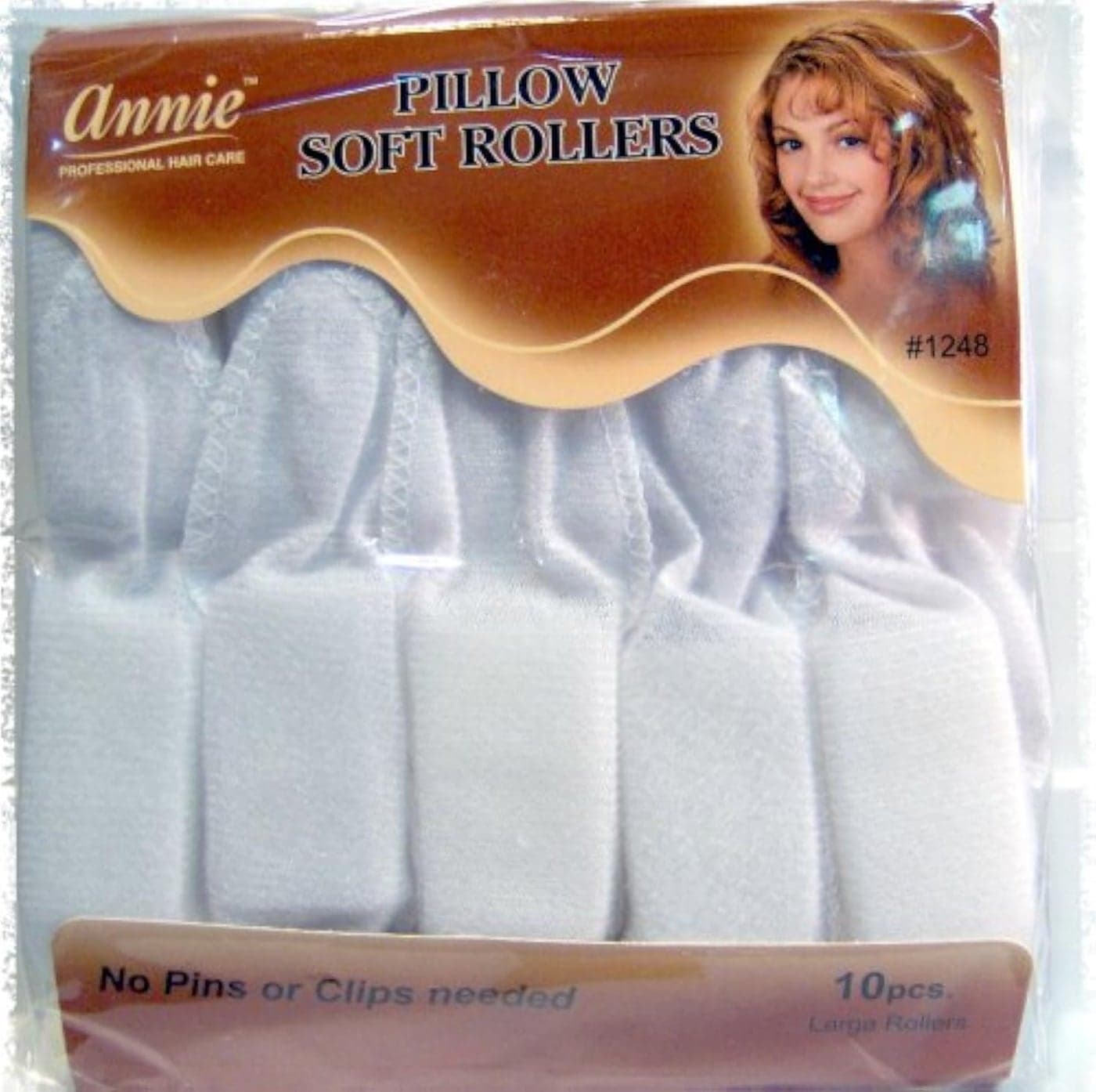 Annie Soft Pillow Rollers White 1248
