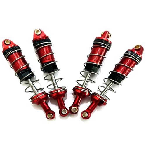 4Pack RC Car Shock Absorbers Metal Shocks Damper Compatible with MJX Hyper Go 16207 16208 16209 16210 H16BM H16GT H16DR 116 Scale RC Car Upgrades Part