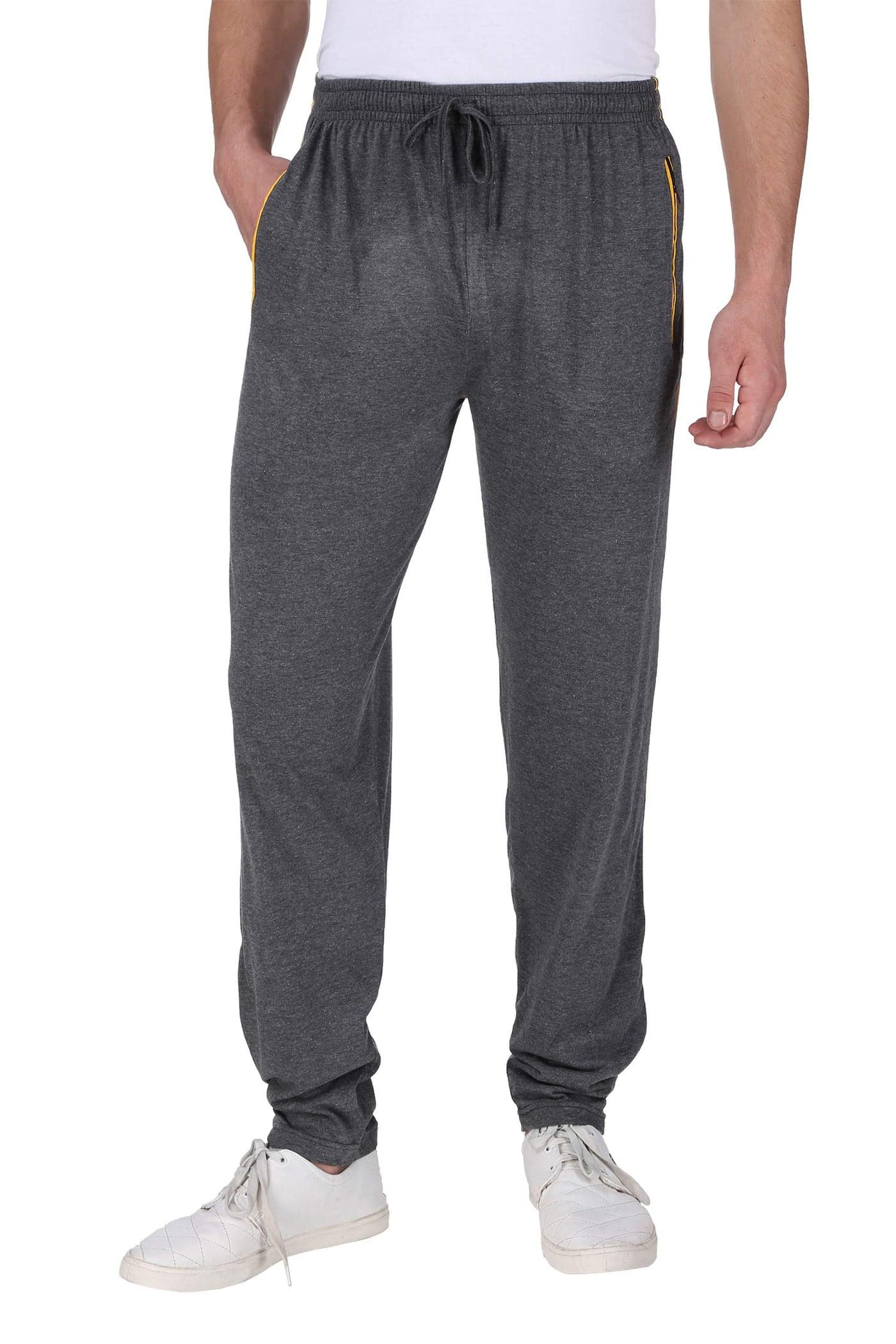 Neo Garments Men's Cotton Solid Regular Fit Trackpants/Jogger/Trouser with Side Pockets (Carbon, 3XL)