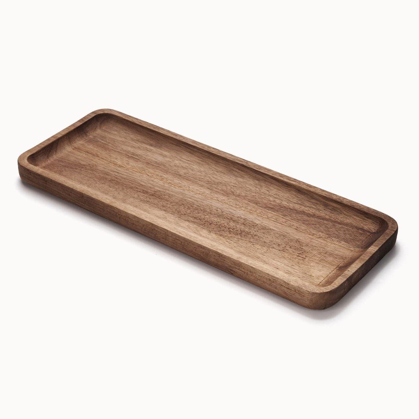 Bathroom Vanity Tray Acacia Wood Counter Tray Toilet Tank Tray Appetizer Charcuterie Snack Serving Board 138 x 55 x 08 inch