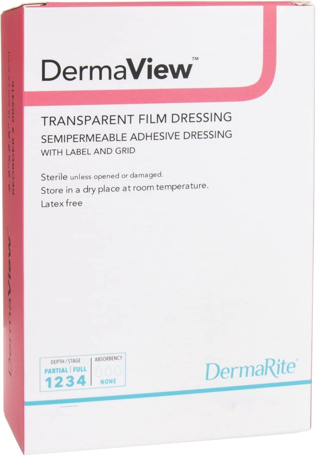 Dermarite Industries Derma View Transparent Dressing 4x5 50 Count