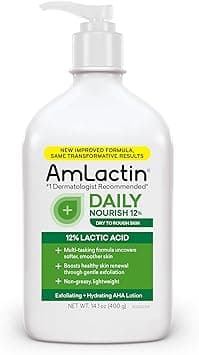 AmLactin Daily Moisturizing Body Lotion 141 Ounce Bottle with Pump Paraben Free