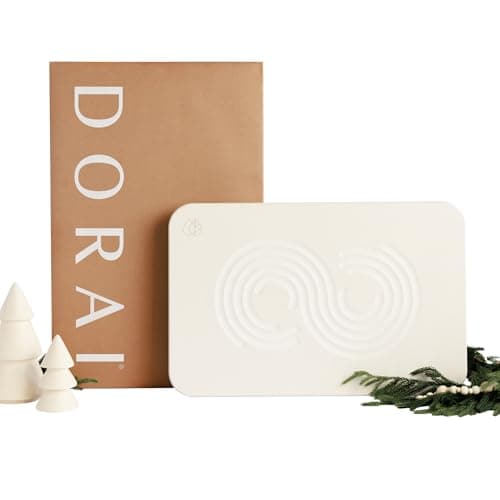 Dorai Home Bath Stone Mat 23.6"x15.4" – Quick-Dry, Non-Slip Diatomite Stone Bath Mat for Bathroom, Zen Sandstone