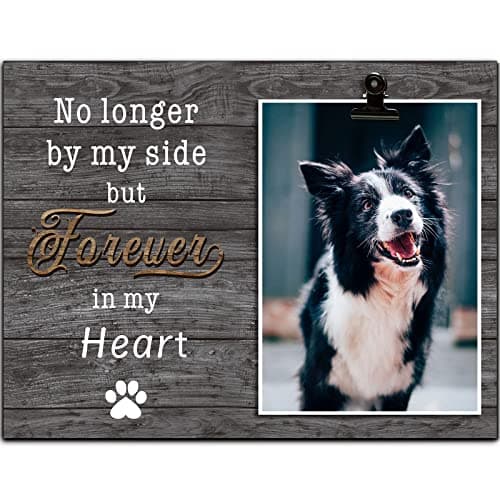 KINGNOW Dog Memorial Picture Frame Pet Memorial Gifts Pet Loss 4x6 Photo Frame