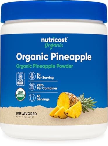 Nutricost Organic Pineapple Powder (8 OZ) - USDA Certified Organic, Pineapple Juice Powder, Gluten Free