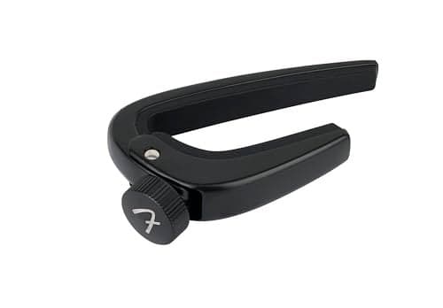 Fender Player Guitar Capo for Acoustic and Electric Guitars Adjustable Tension Black
