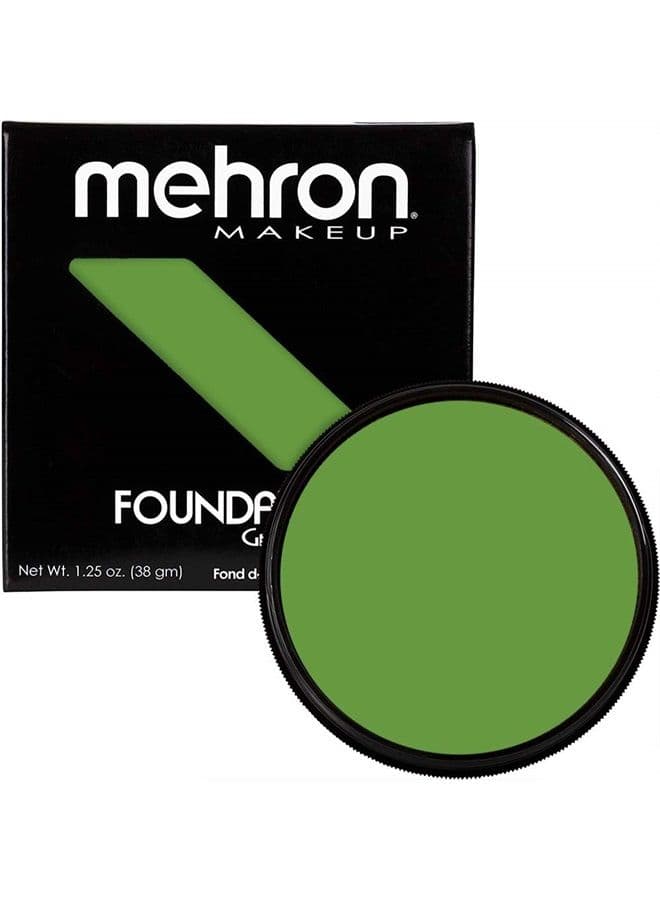 Makeup Foundation Greasepaint | Stage, Face Paint, Body Paint, Halloween Makeup 1.25 oz (38 g) (GREEN)
