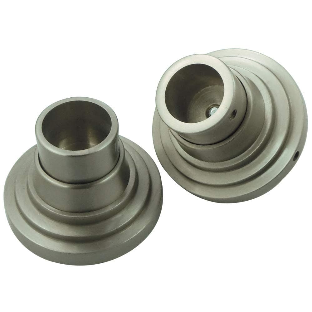 Kingston Brass SRP2718 Edenscape Shower Rod Base 258Inch Brushed Nickel