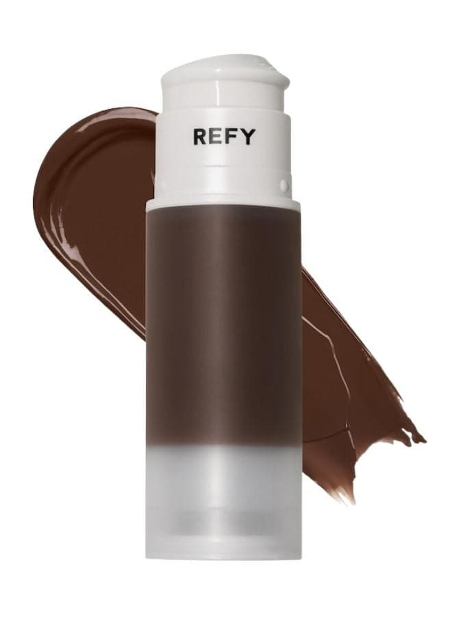 REFY Skin Base Hydrating Gel Skin Tint with Hyaluronic Acid 260N – Deep with Neutral Tones | Lightweight Hydrating Skin Tint 1 oz / 30 mL