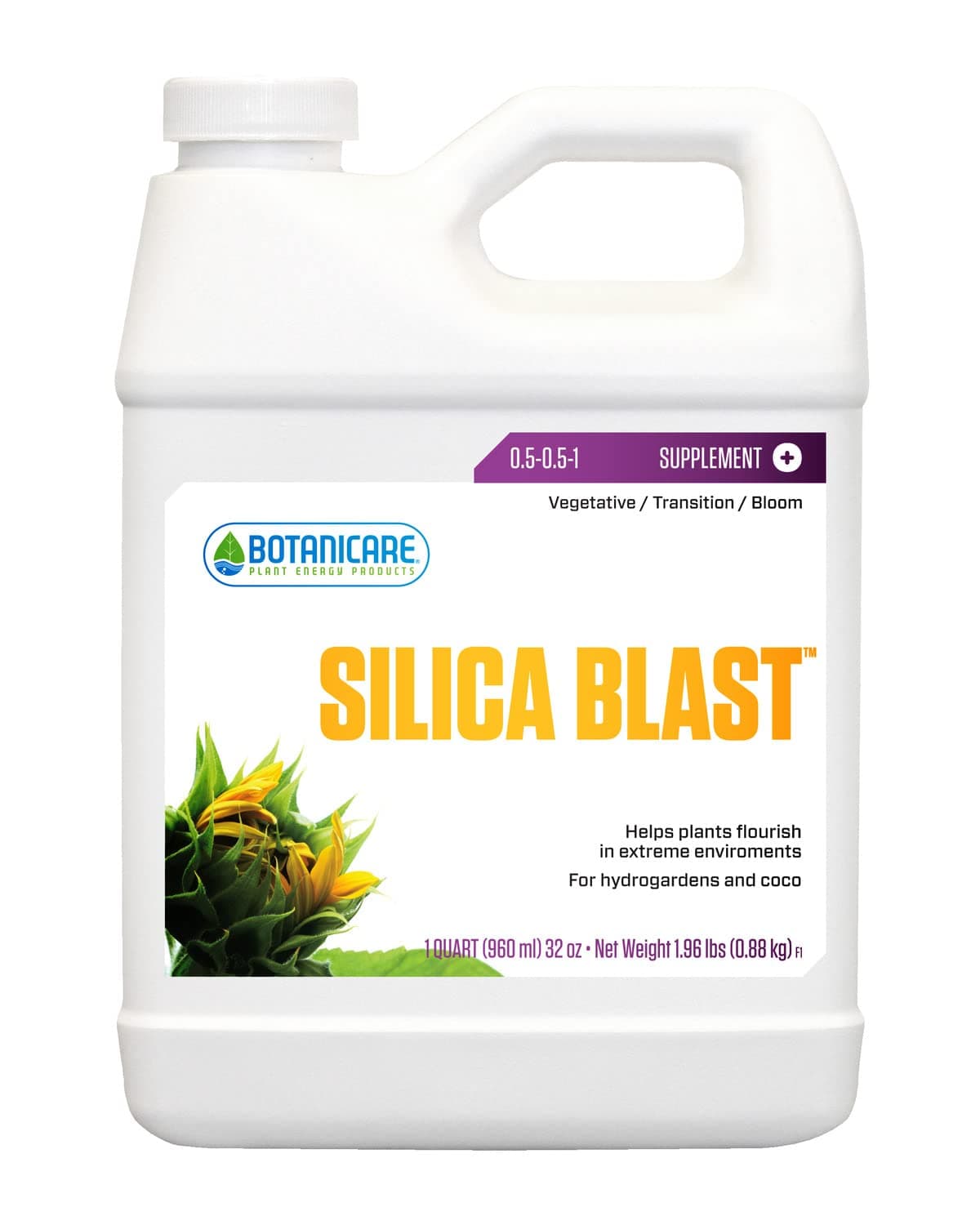 Botanicare Silica Blast, Plant Supplement, 0-0-0.5, 1 qt.
