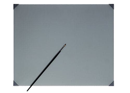 New Wave POSH Glass Artist Palette Neutral Grey 16 x 20 inches Tempered Glass Palette for Oil Painting with Corner Guards Use with Oil Acrylic Gouache Watercolor and Ink Made in USA
