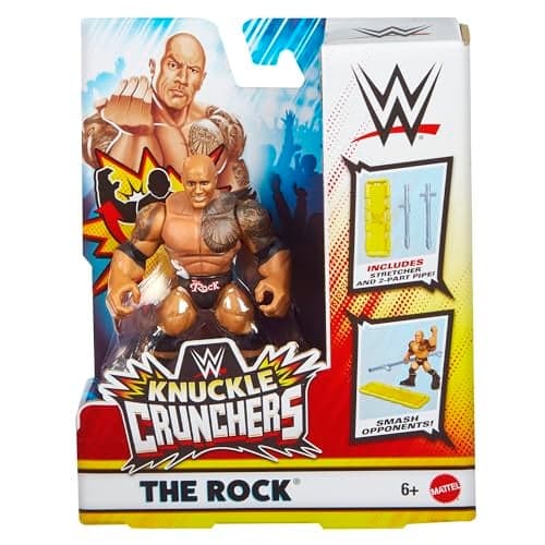 WWE The Rock with Stretcher Knuckle Crunchers 8