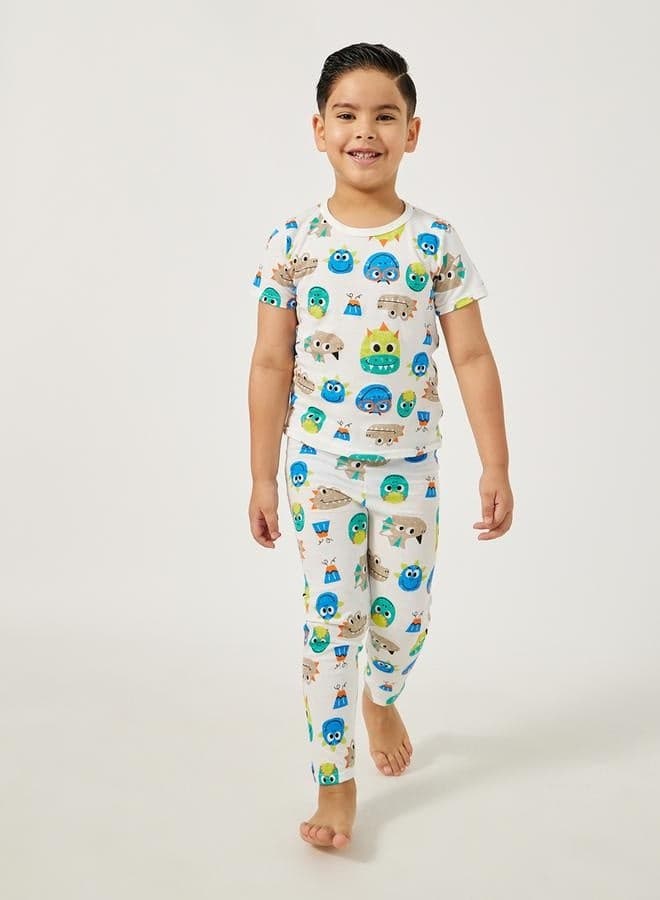 Toddler Boys Aop Pj Set