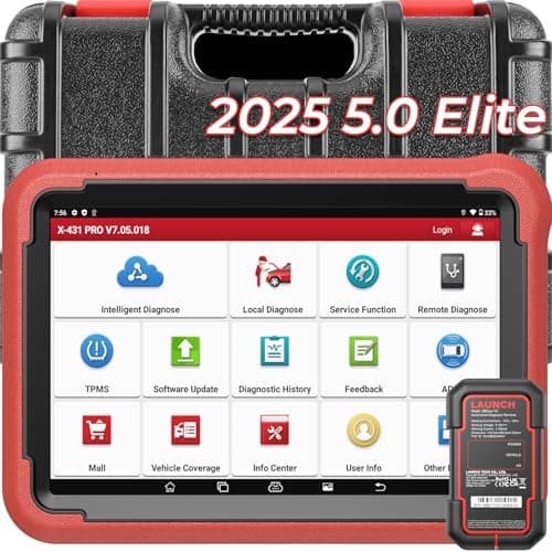 LAUNCH X431 PROS V+ 5.0,Bidirectional Scan Tool with 2025 Newly Released DBSCar VII Connector,38+ Reset for All Cars,ECU Online Coding,CANFD,FCA AutoAuth,VAG Guide,2 Yrs F-Ree Update